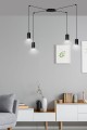 Lampa wisząca TRAKER 4 BLACK/BLACK