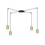 Lampa wisząca TRAKER 4 BLACK/GOLD