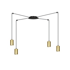 Lampa wisząca TRAKER 4 BLACK/GOLD