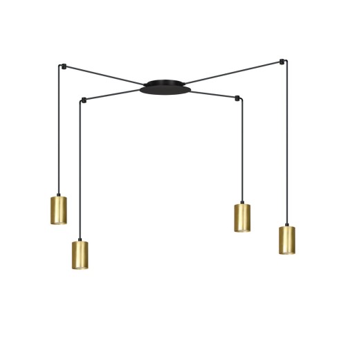 Lampa wisząca TRAKER 4 BLACK/GOLD