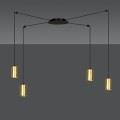 Lampa wisząca TRAKER 4 BLACK/GOLD