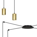 Lampa wisząca TRAKER 4 BLACK/GOLD