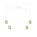 Lampa wisząca TRAKER 4 WHITE/GOLD