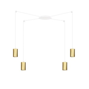 Lampa wisząca TRAKER 4 WHITE/GOLD