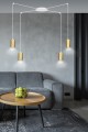 Lampa wisząca TRAKER 4 WHITE/GOLD
