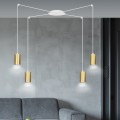 Lampa wisząca TRAKER 4 WHITE/GOLD