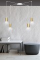 Lampa wisząca TRAKER 4 WHITE/GOLD