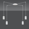 Lampa wisząca TRAKER 4 WHITE/WHITE