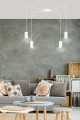 Lampa wisząca TRAKER 4 WHITE/WHITE