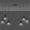 Lampa wisząca TRAKER 6 BLACK/BLACK