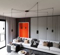 Lampa wisząca TRAKER 6 BLACK/BLACK