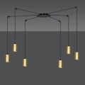 Lampa wisząca TRAKER 6 BLACK/GOLD
