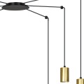 Lampa wisząca TRAKER 6 BLACK/GOLD