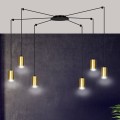 Lampa wisząca TRAKER 6 BLACK/GOLD