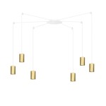 Lampa wisząca TRAKER 6 WHITE/GOLD