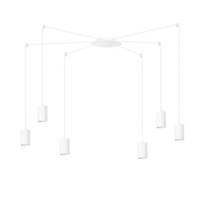 Lampa wisząca TRAKER 6 WHITE/WHITE