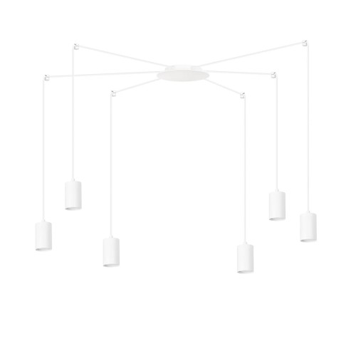 Lampa wisząca TRAKER 6 WHITE/WHITE