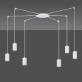 Lampa wisząca TRAKER 6 WHITE/WHITE