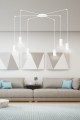 Lampa wisząca TRAKER 6 WHITE/WHITE