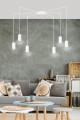 Lampa wisząca TRAKER 6 WHITE/WHITE