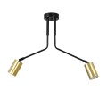 Lampa sufitowa VERNO 2 BLACK/GOLD