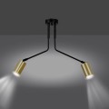 Lampa sufitowa VERNO 2 BLACK/GOLD