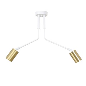 Lampa sufitowa VERNO 2 WHITE/GOLD