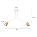 Lampa sufitowa VERNO 2 WHITE/GOLD