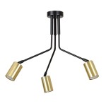 Lampa sufitowa VERNO 3 BLACK/GOLD
