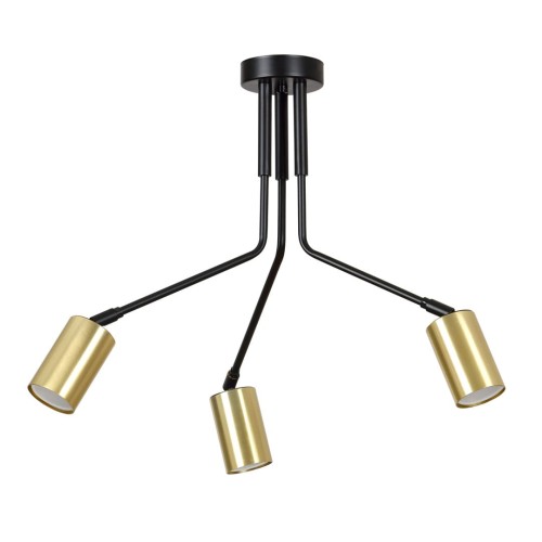 Lampa sufitowa VERNO 3 BLACK/GOLD