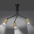 Lampa sufitowa VERNO 3 BLACK/GOLD