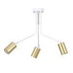 Lampa sufitowa VERNO 3 WHITE/GOLD