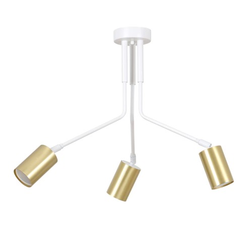 Lampa sufitowa VERNO 3 WHITE/GOLD