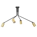 Lampa sufitowa VERNO 4 BLACK/GOLD