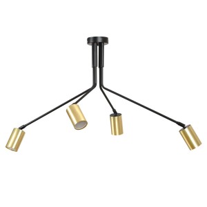 Lampa sufitowa VERNO 4 BLACK/GOLD