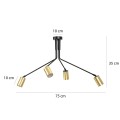 Lampa sufitowa VERNO 4 BLACK/GOLD