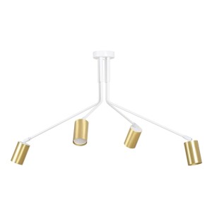 Lampa sufitowa VERNO 4 WHITE/GOLD