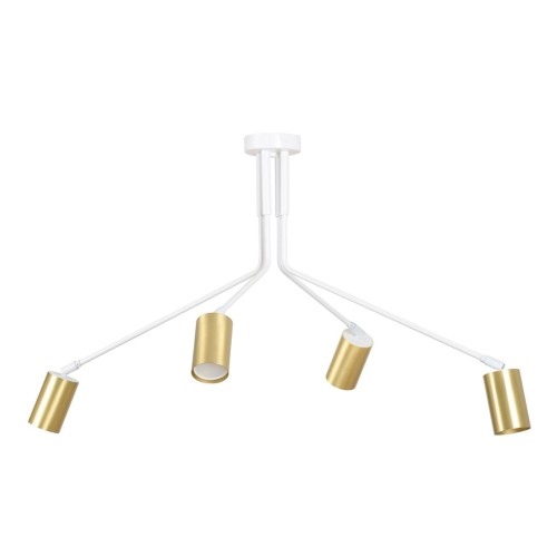 Lampa sufitowa VERNO 4 WHITE/GOLD