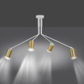 Lampa sufitowa VERNO 4 WHITE/GOLD