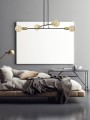 Lampa wisząca loftowa VESIO 4 BLACK