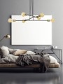 Lampa wisząca loftowa VESIO 6 BLACK