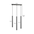 Lampa wisząca SELTER 3 BLACK