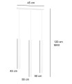 Lampa wisząca SELTER 3 WHITE