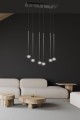 Lampa wisząca SELTER 6 BLACK