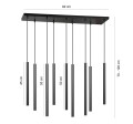 Lampa wisząca SELTER 9 BLACK