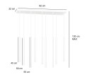 Lampa wisząca SELTER 9 WHITE