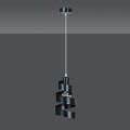 Lampa wisząca dekoracyjna SAGA 1 BLACK