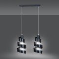 Lampa wisząca dekoracyjna SAGA 2 BLACK