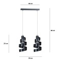 Lampa wisząca dekoracyjna SAGA 2 BLACK