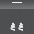 Lampa wisząca dekoracyjna SAGA 2 WHITE